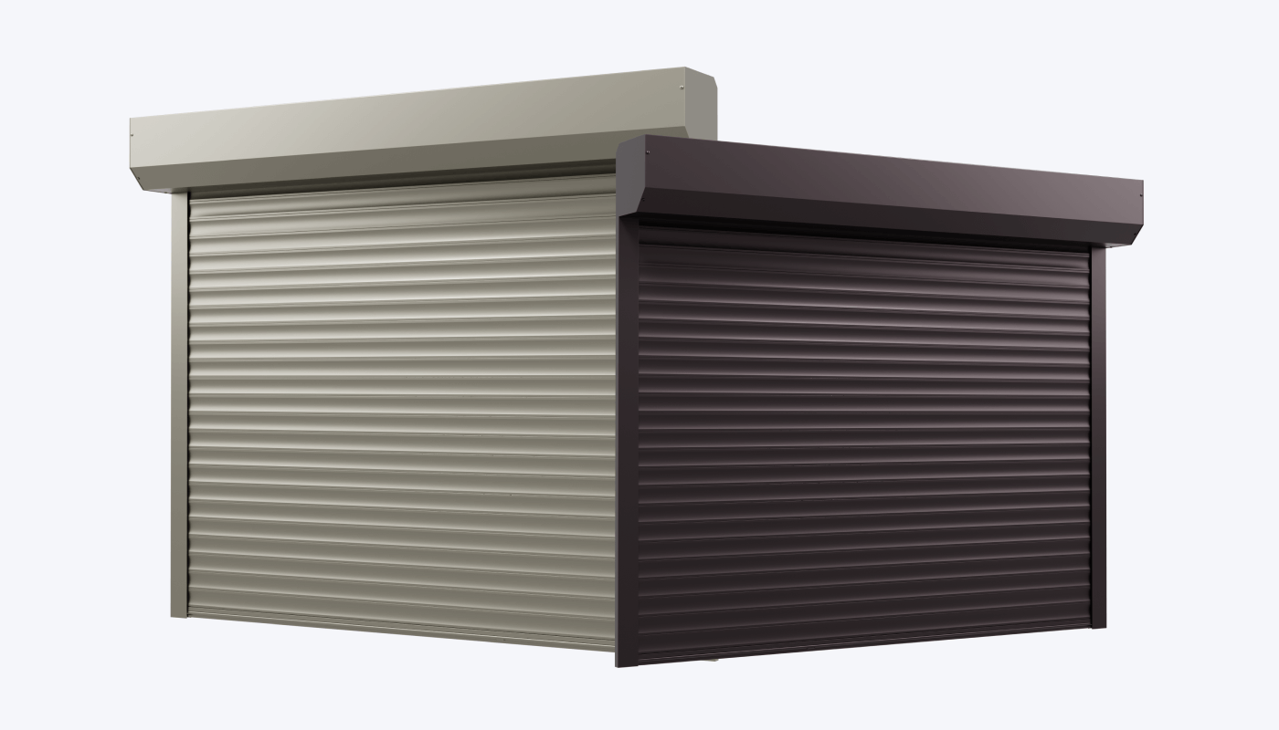 Design et conception Packshot 3D portes de garage enroulables Design et conception Packshot 3D portes de garage enroulables